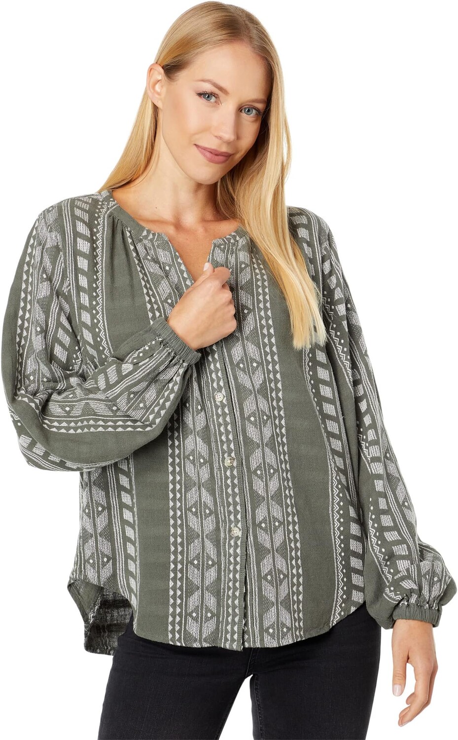

Топ Фрезия Splendid, цвет Olive Ikat