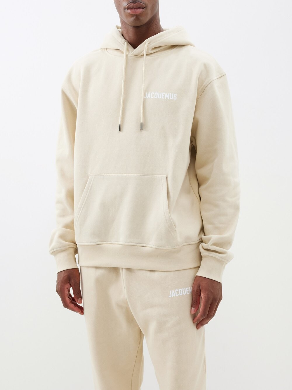 

Худи из органического хлопка с логотипом Jacquemus, бежевый