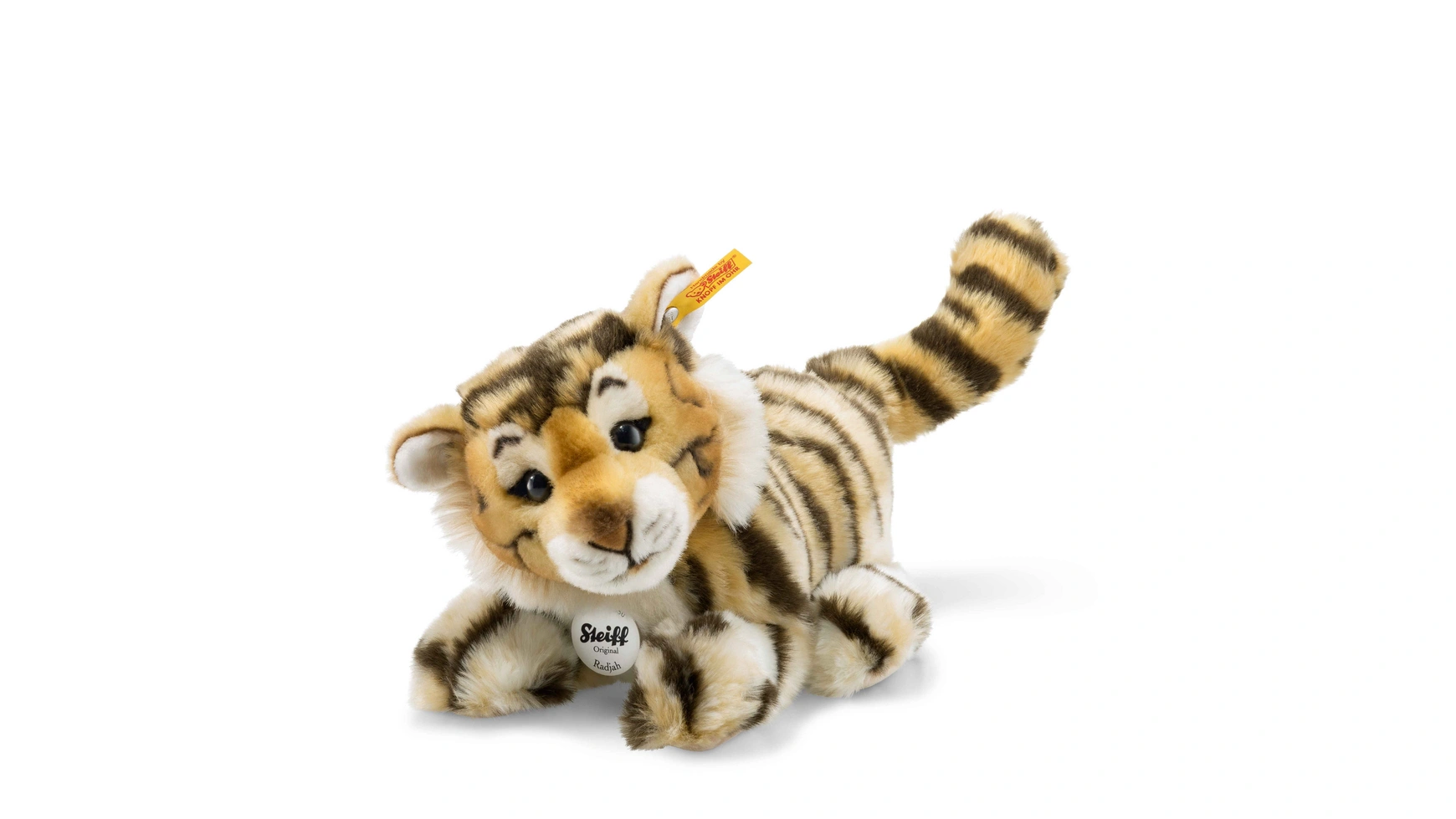 цена Steiff Раджа бэби висячий тигр, полосатый, 28см