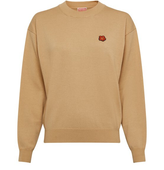 

Джемпер с логотипом Crest Kenzo, бежевый