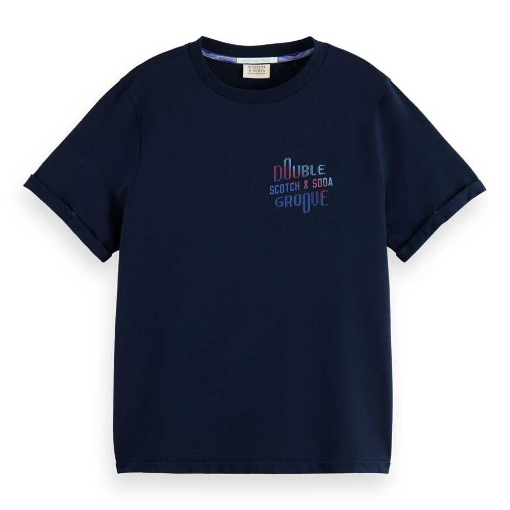 

Футболка Scotch & Soda Double Groove Regular Fit, синий