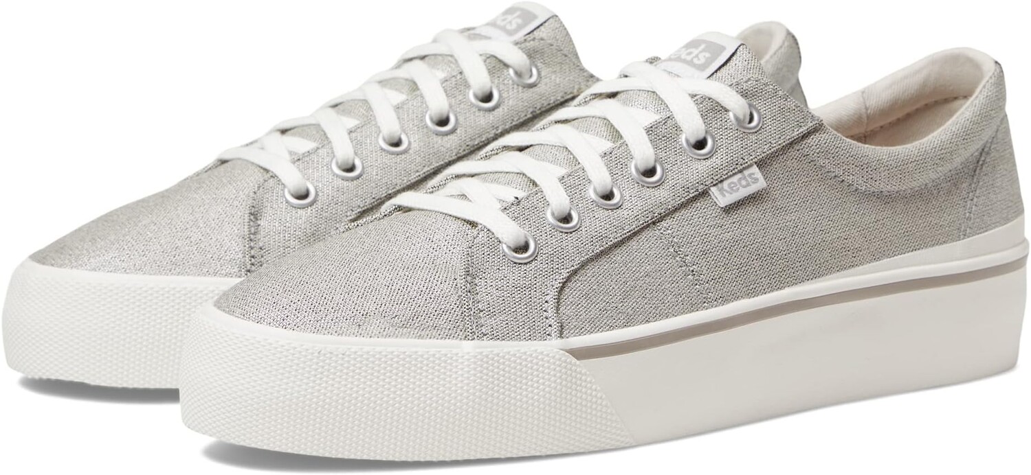 

Кроссовки Jump Kick Duo Lace-Up Keds, цвет Silver Textile Metallic