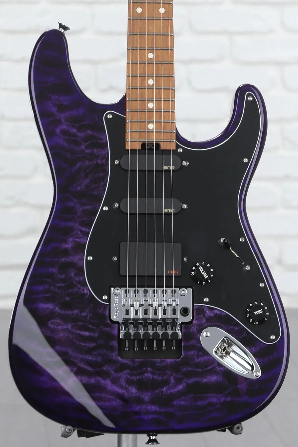

Charvel Marco Sfogli Signature Pro-Mod So-Cal Style 1 HSS FR — прозрачный фиолетовый взрыв