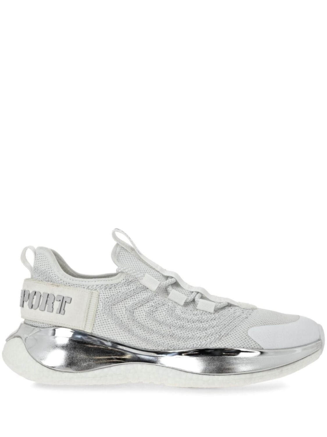 

Plein Sport кроссовки Gen X.02 с эффектом металлик, белый