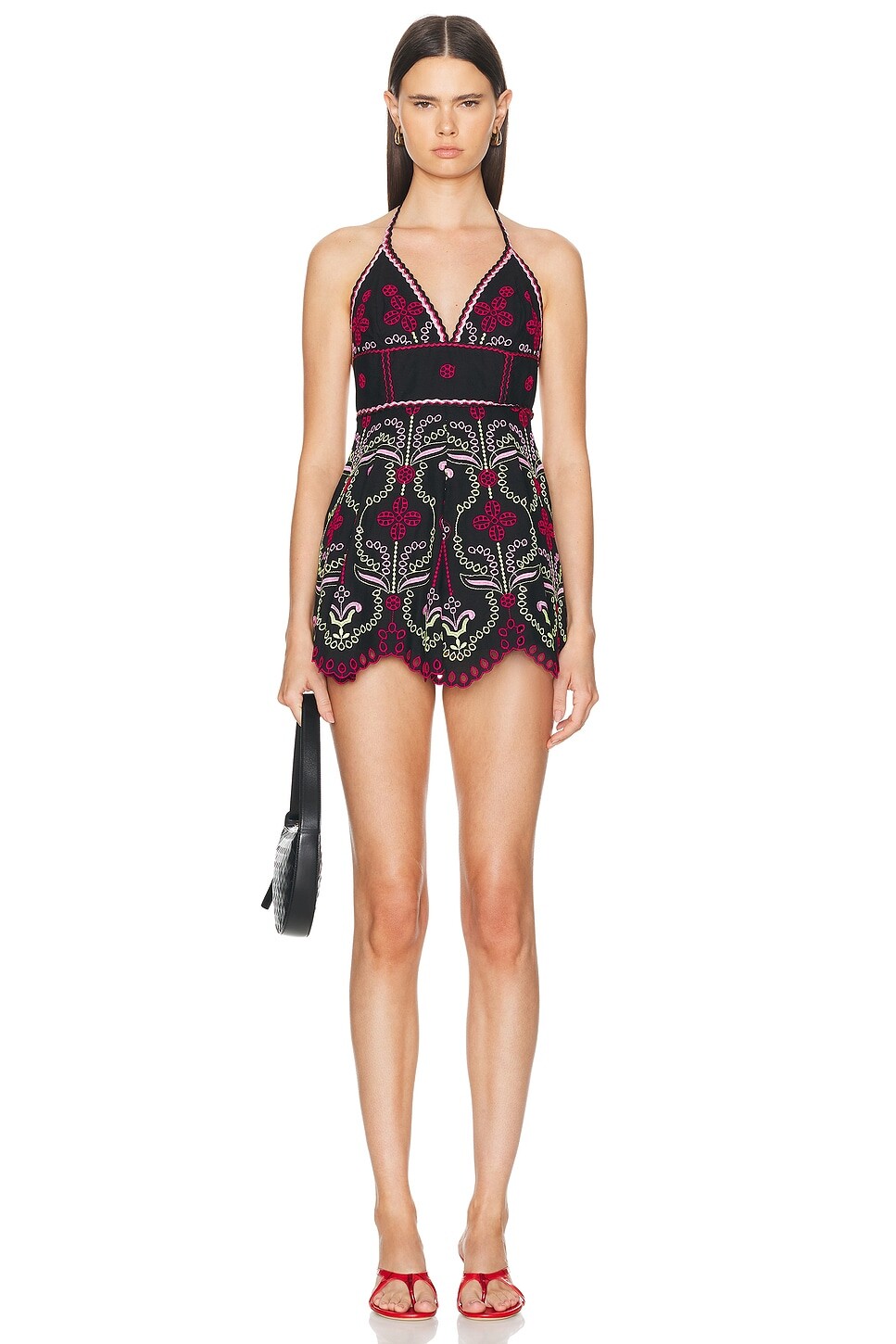 

Короткое платье-клюзе Charo Ruiz Ibiza, цвет Black Lolita