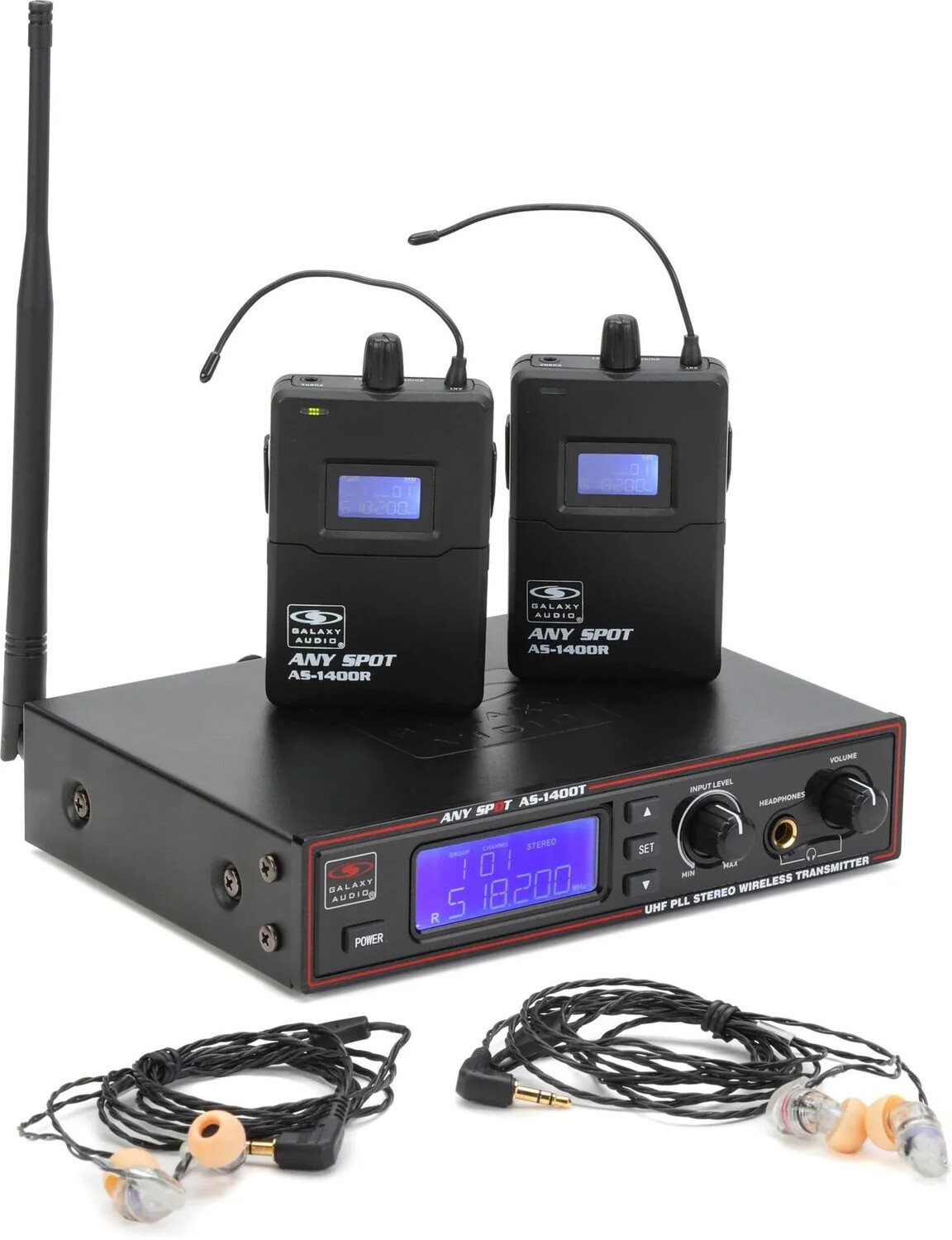 

Galaxy Audio AS-1406-2 Двухкомпонентная беспроводная система внутриканального монитора