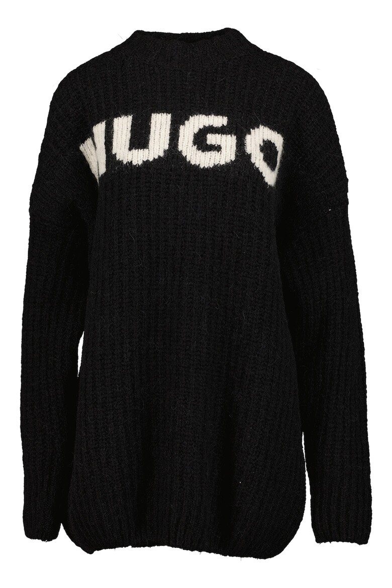 

Свободный свитер с шерстью Hugo, черный