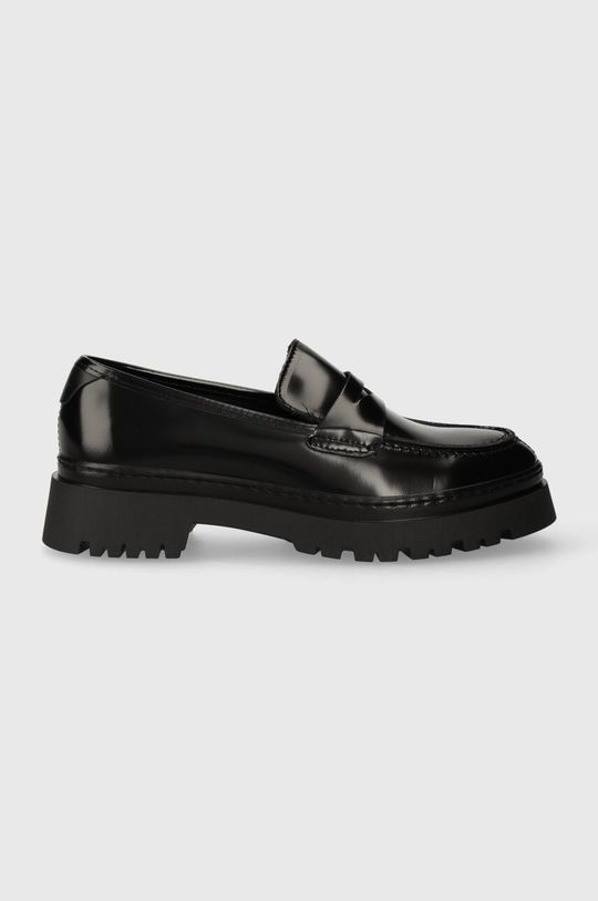 Кожаные мокасины Aligrey Gant, черный кожаные байкерские ботинки aligrey gant черный