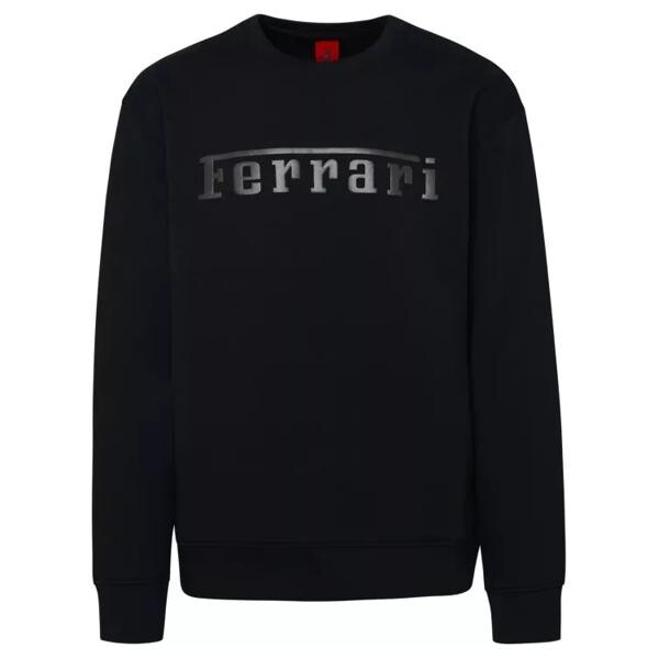 

Футболка black cotton sweatshirt Ferrari, черный