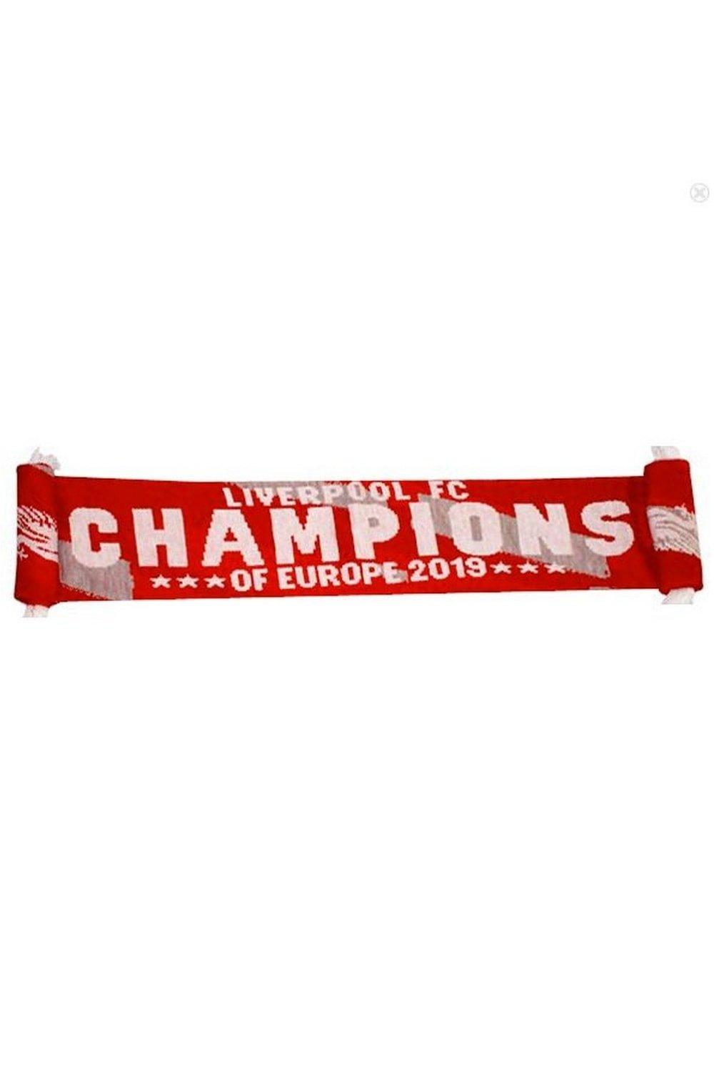 Шарф Чемпионы Европы 2019 Liverpool FC, красный