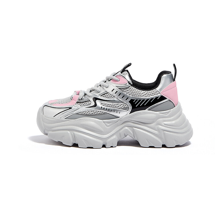 

Кроссовки CAMEL Chunky Sneakers Women's Low-top, серый/серебряный/черный