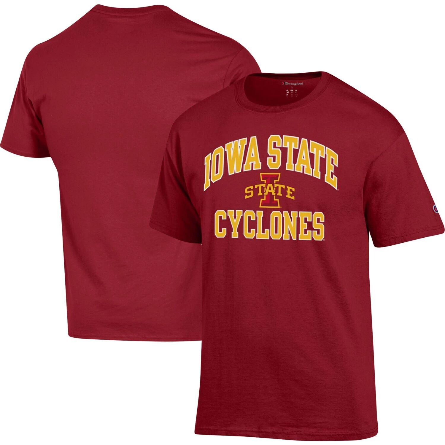 

Мужская футболка Champion Cardinal Iowa State Cyclones High Motor