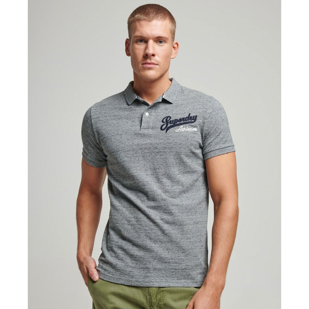 

Поло Superdry Vintage Superstate, серый