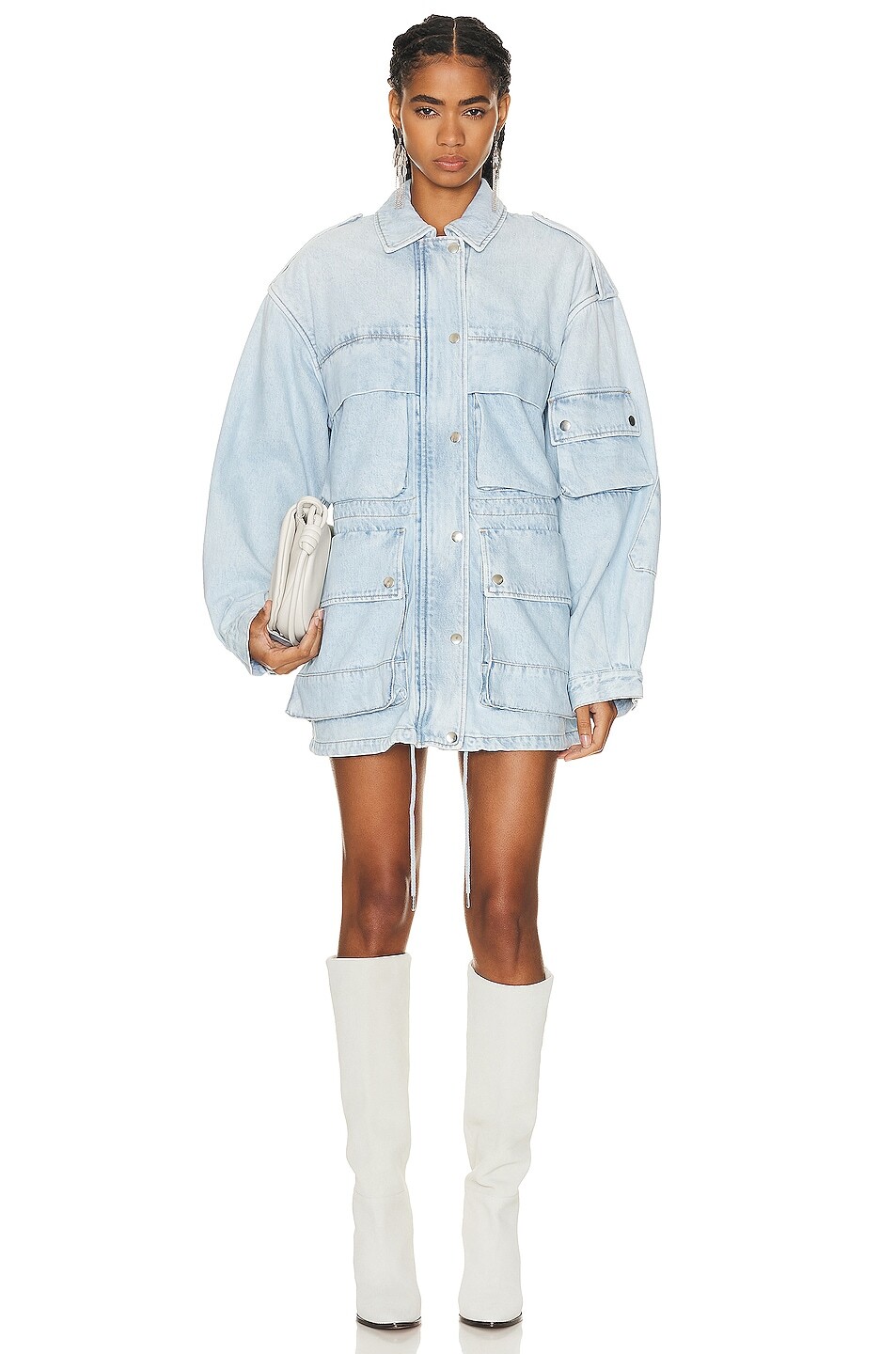

Куртка Isabel Marant Elize Denim In Light Blue, цвет Light Blue