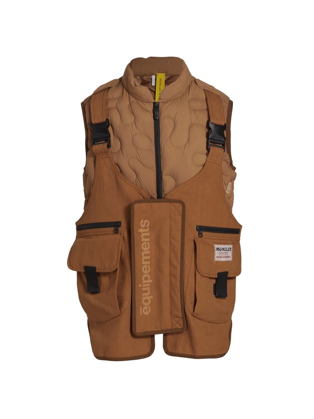 

Пуховик Moncler x Salehe Bembury Sierpinski Moncler Genius, коричневый