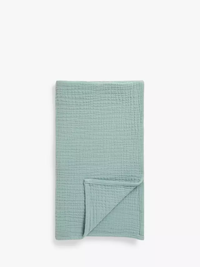 

Детское одеяло John Lewis Crinkle Muslin, 100 x 85cm, Sage, цвет sage