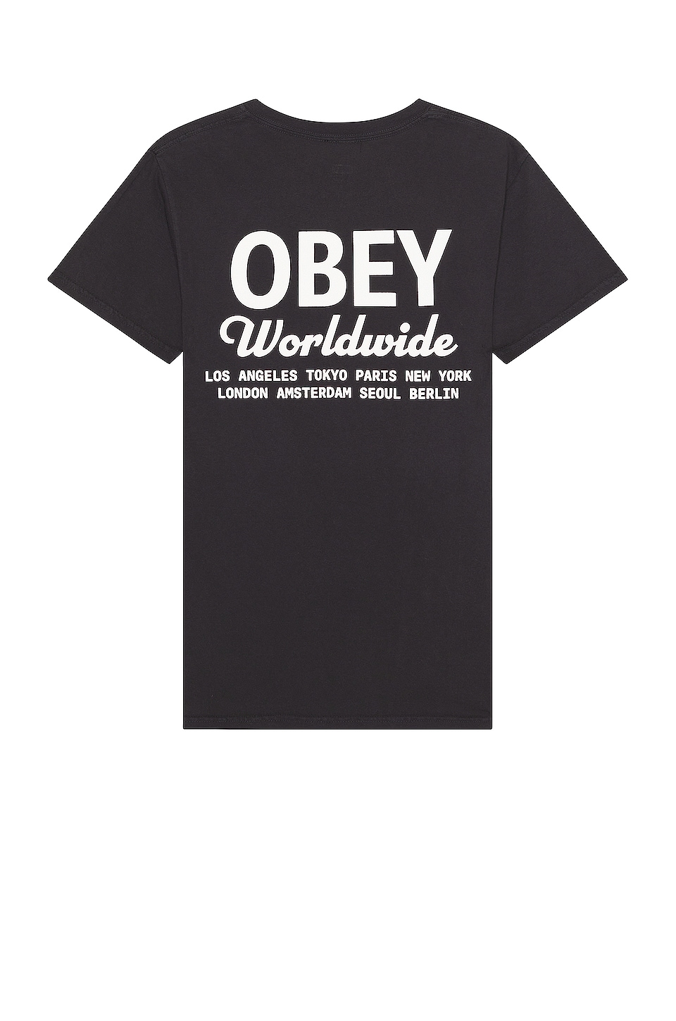 Футболка Obey Worldwide Script, цвет Pigment Vintage Black футболка obey worldwide script цвет pigment vintage black
