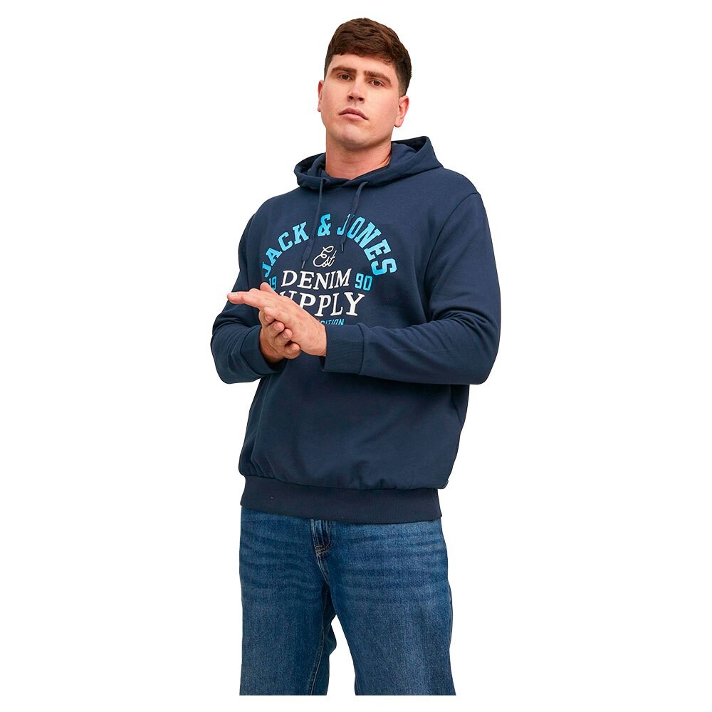 

Худи Jack & Jones Logo Plus, синий
