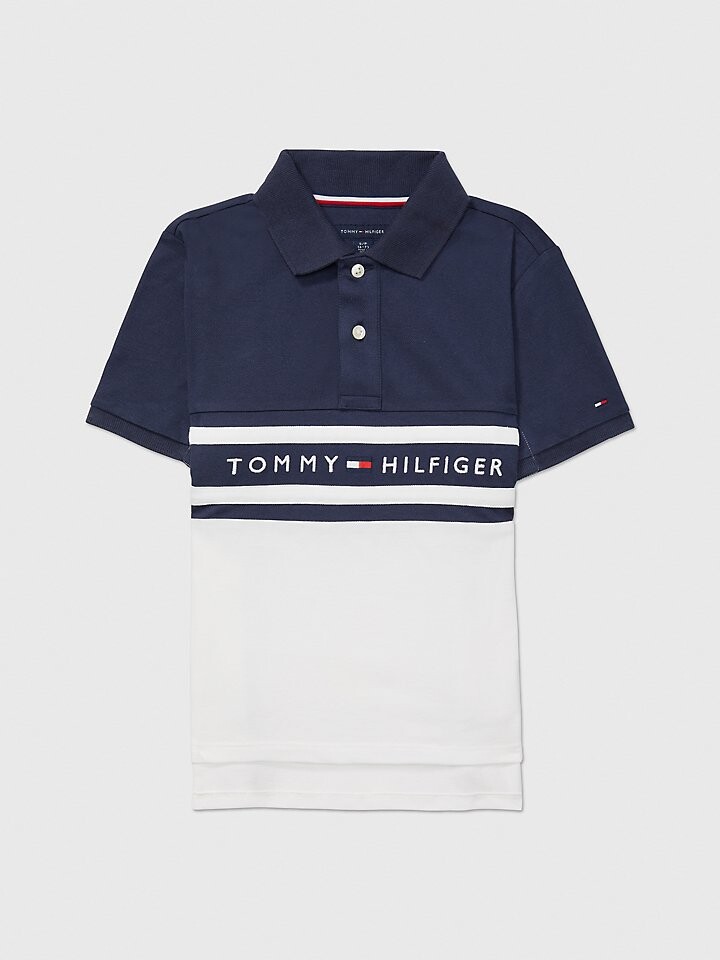 

Поло с цветными блоками сидячей посадки Tommy Adaptive