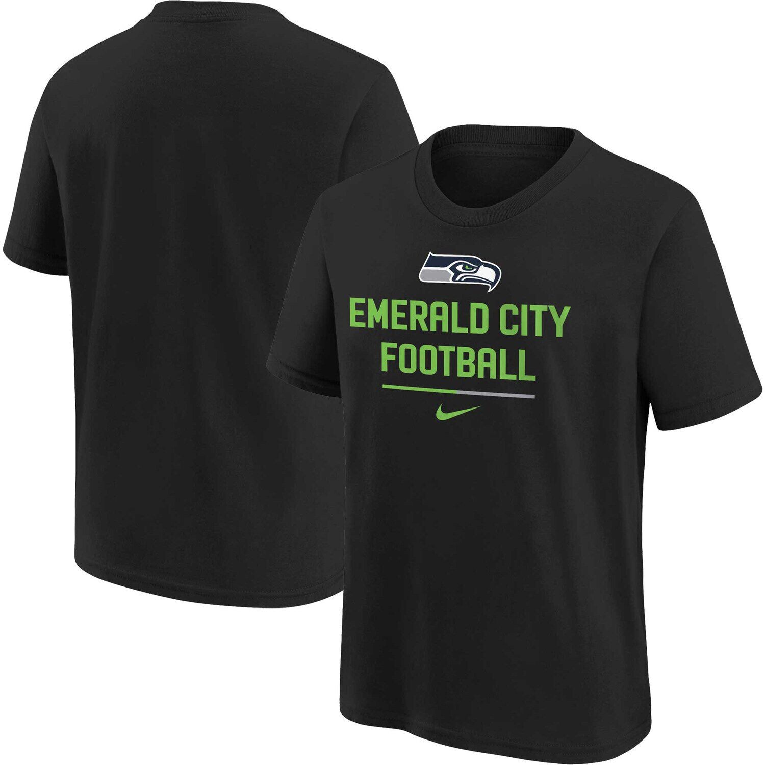 

Черная футболка Nike Seattle Seahawks с надписью Youth Team Nike, Черный