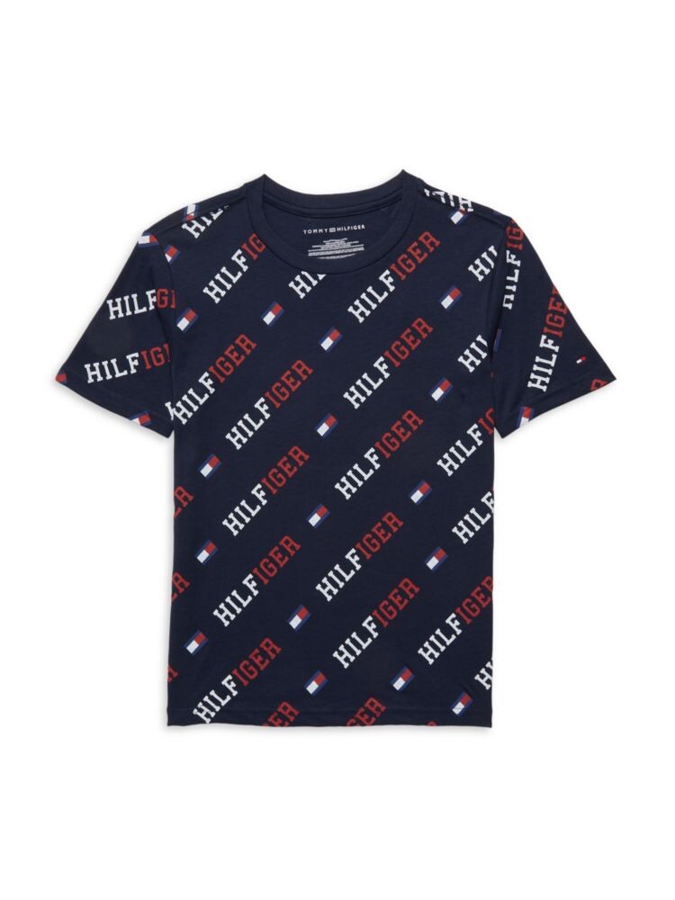 

Футболка с логотипом для мальчиков Tommy Hilfiger, темно-синий