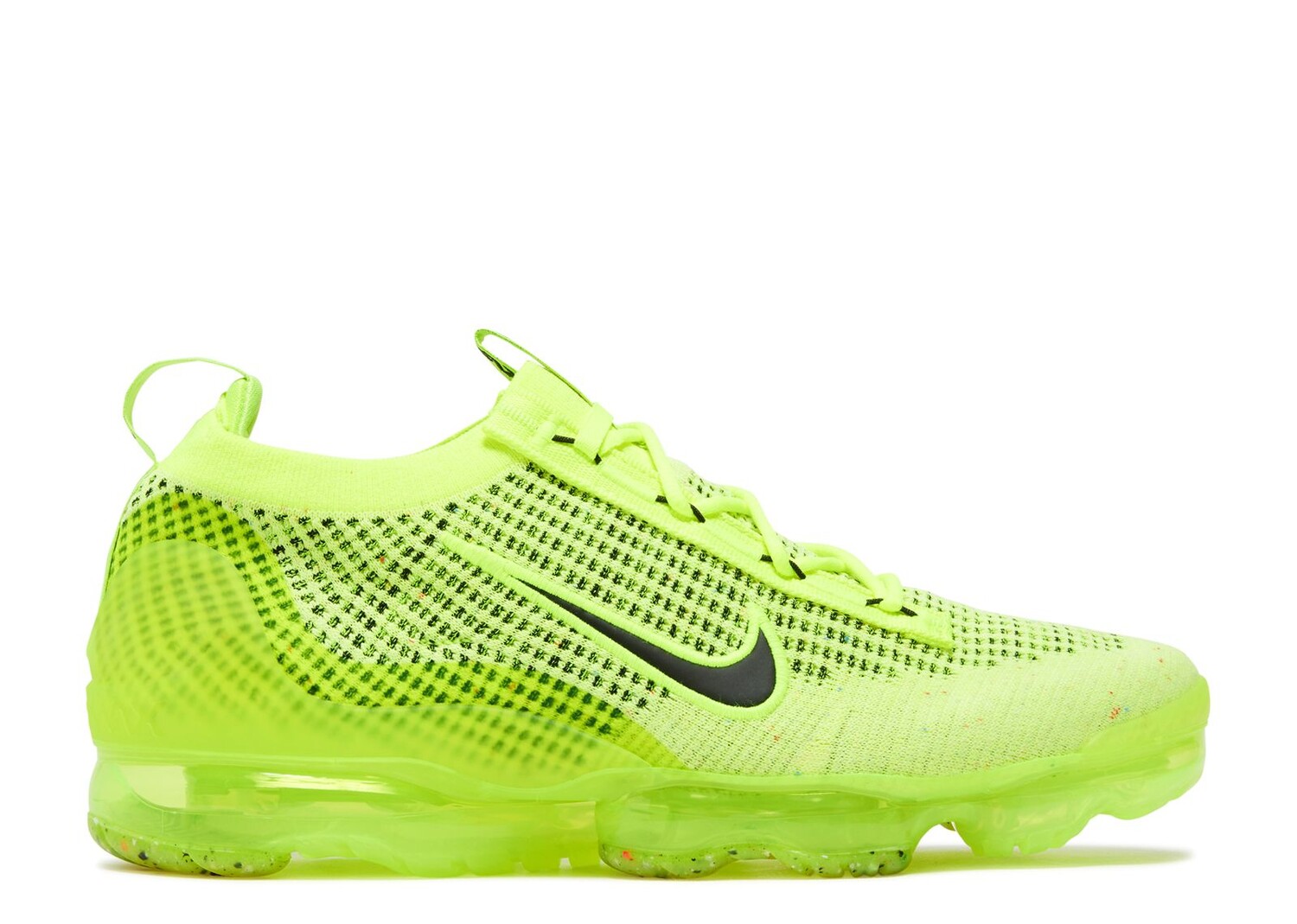 

Кроссовки Nike Air Vapormax 2021 Flyknit Next Nature 'Volt Black', зеленый