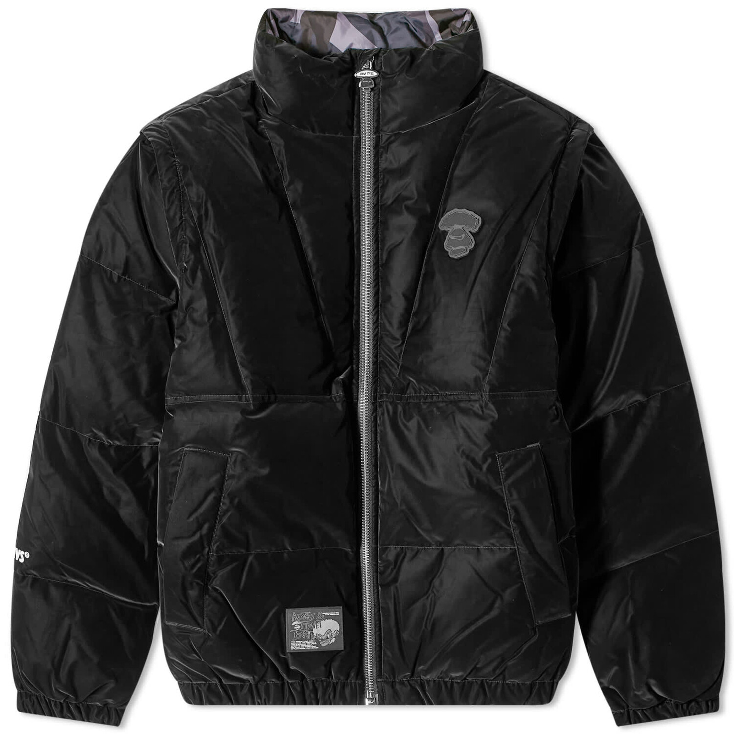 

Куртка Aape Reversible Big Camo Down, черный