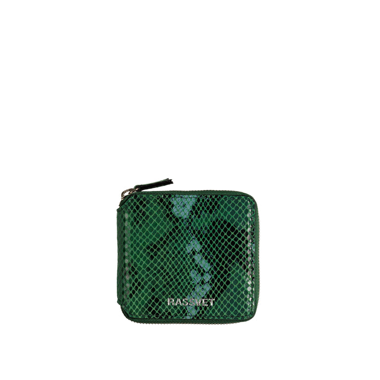 Кошелек Leather Snake Wallet Rassvet, зеленый wallet woodland leather