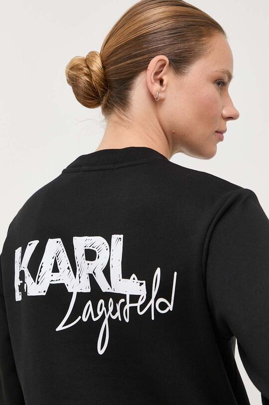 

Толстовка Карла Лагерфельда Karl Lagerfeld, черный