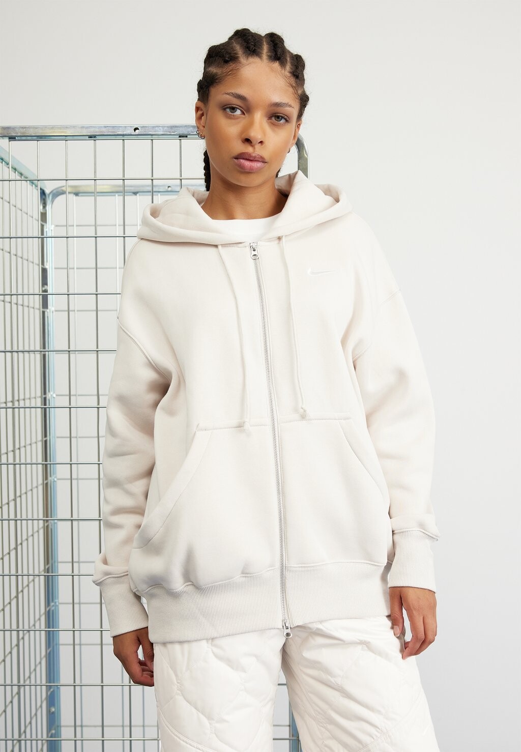 

Толстовка с кремальерой Nike STYLE HOODIE, цвет orewood/sail