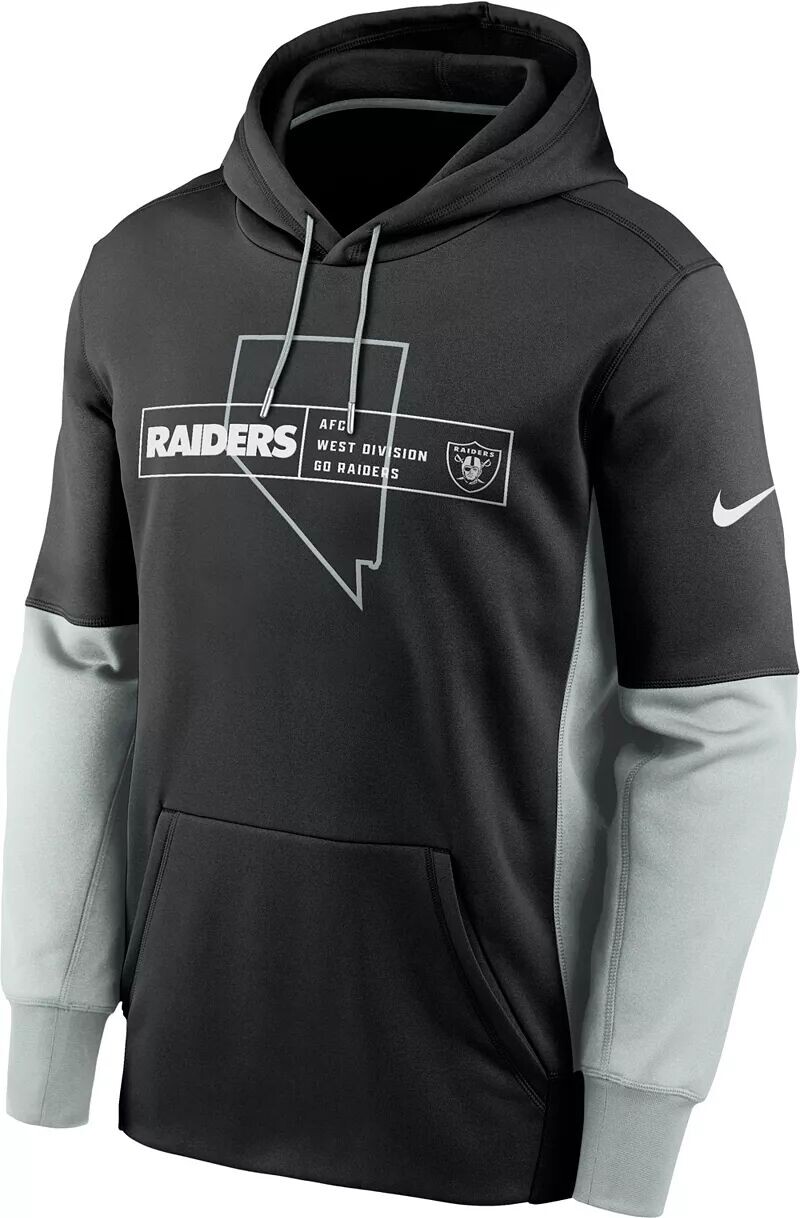 

Мужская черная толстовка с капюшоном Nike Las Vegas Raiders Overlap Club