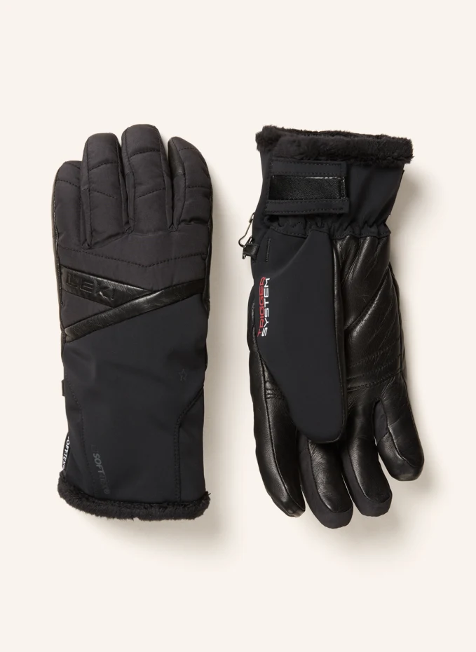 Лыжные перчатки snowfox 3d Leki, черный