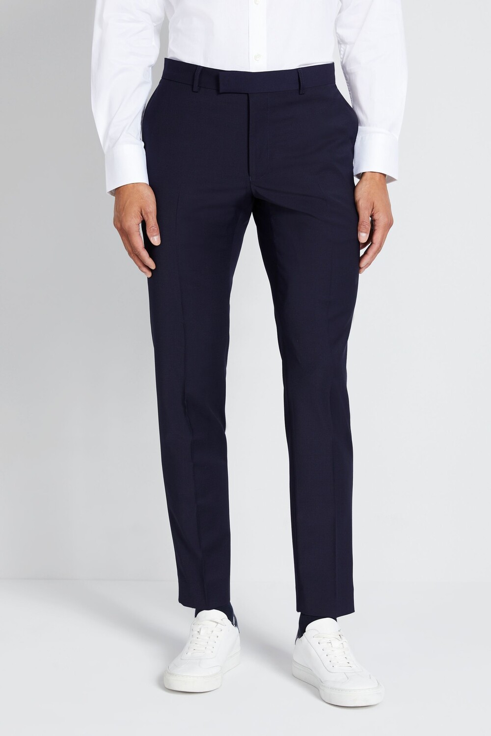 

Брюки узкого кроя с краской DKNY, синий