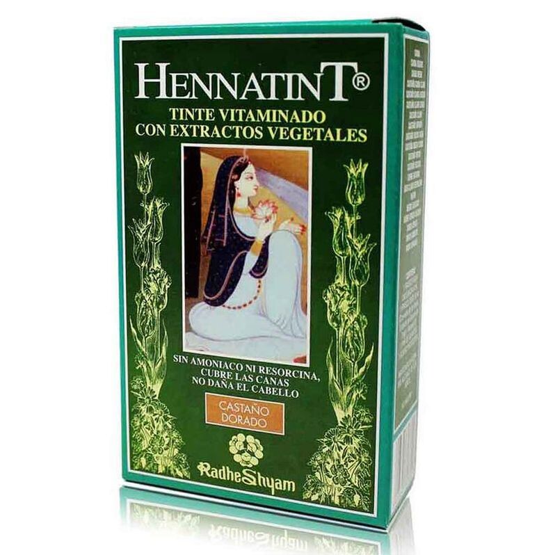 

Краска для волос Hennatint Tinte De Henna Castaño Dorado Radhe Shyam, 1 шт