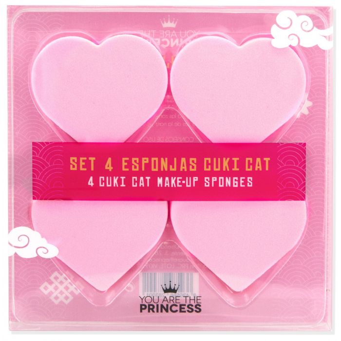 Набор косметики Cuki Cat Set 4 Esponjas You Are The Princess, 4 unidades