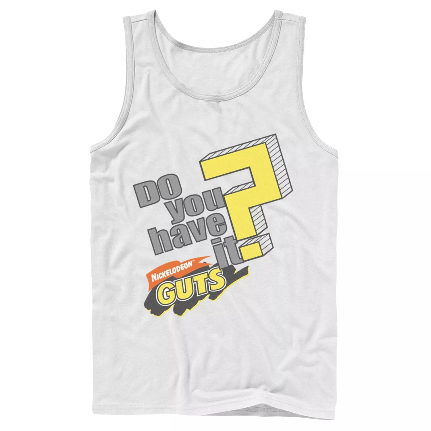 

Мужская майка Nickelodeon Guts Do You Have It в винтажном стиле с логотипом и графическим рисунком