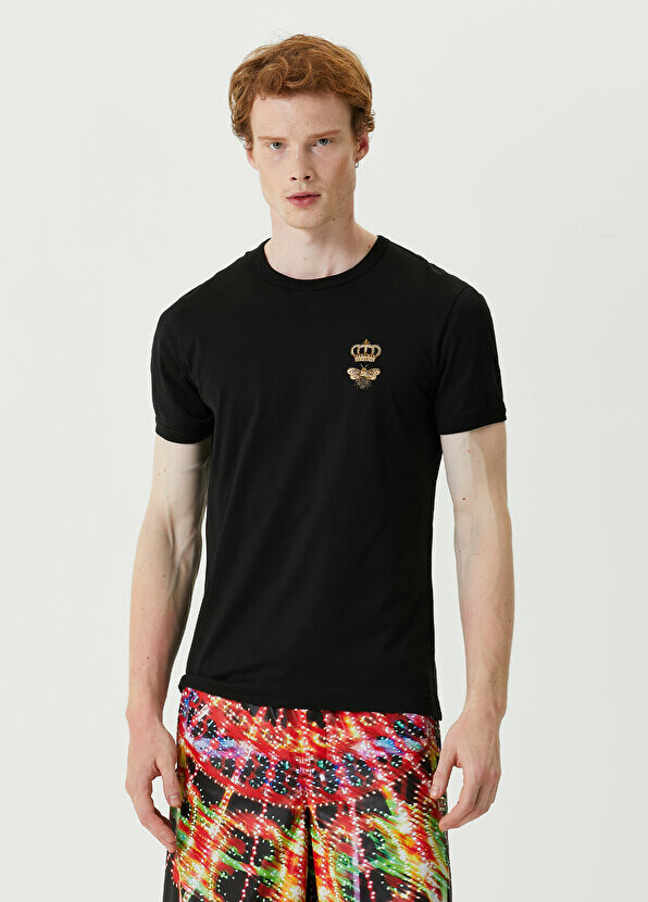 

Черная футболка essential regular fit Dolce&Gabbana, Черный