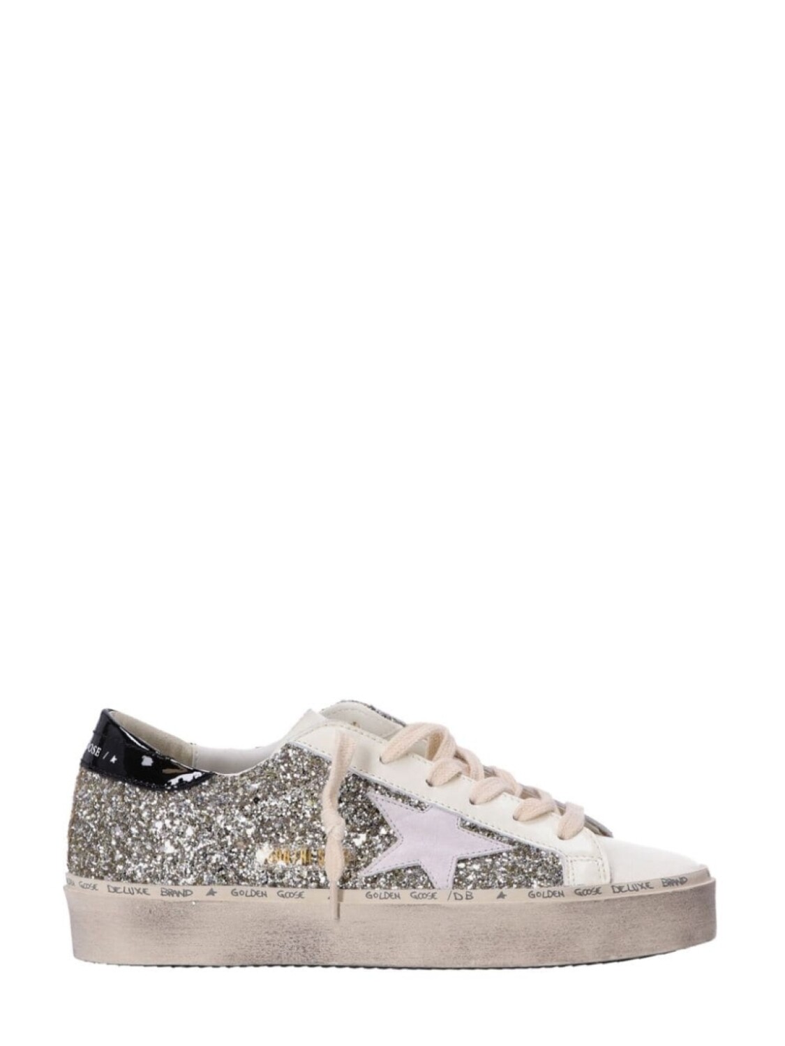 

Golden Goose кеды Hi Star с блестками, серебристый