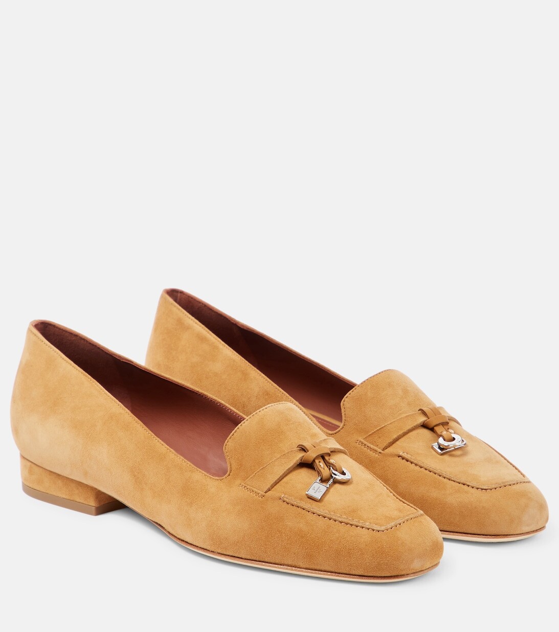 

Замшевые балетки Charms Loro Piana, желтый