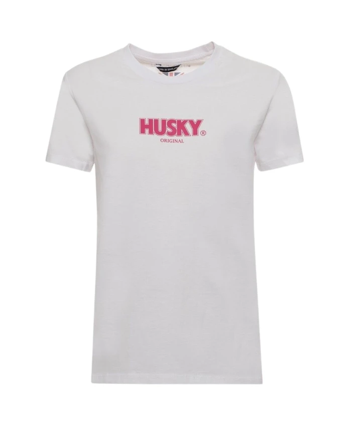 

Хлопковая футболка Sophia с короткими рукавами и логотипом Husky Original, белый
