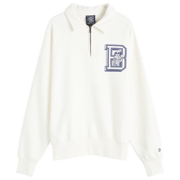 

Толстовка с четвертной молнией Mascot Billionaire Boys Club, белый