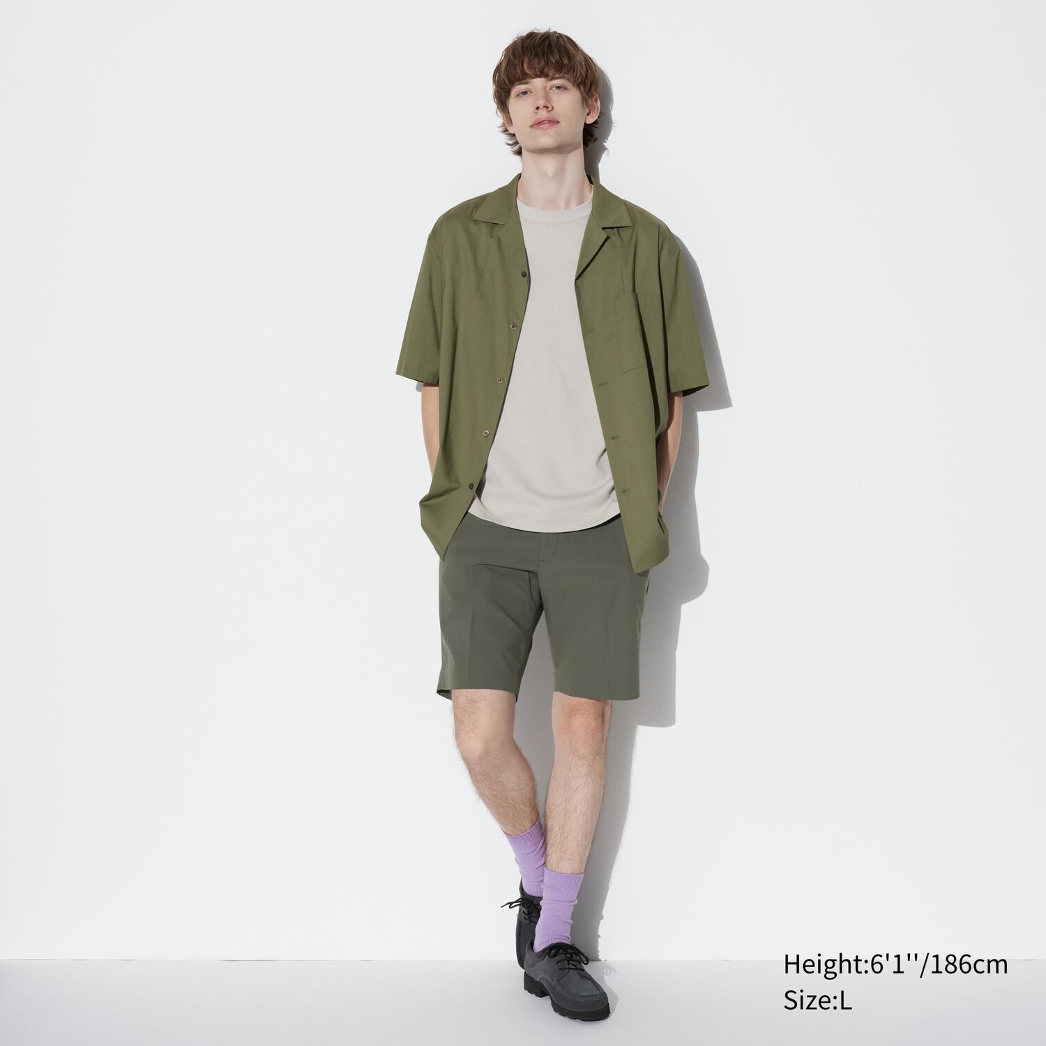 

Шорты аирсенс UNIQLO, оливковый
