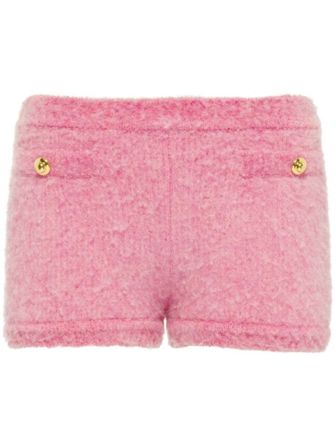 

Miu Miu шорты Bouclé из необработанной шерсти, розовый