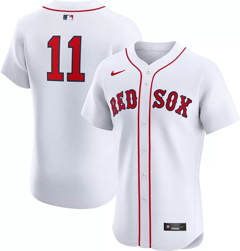 Мужская белая майка Nike Boston Red Sox Rafael Devers #11 Home Elite