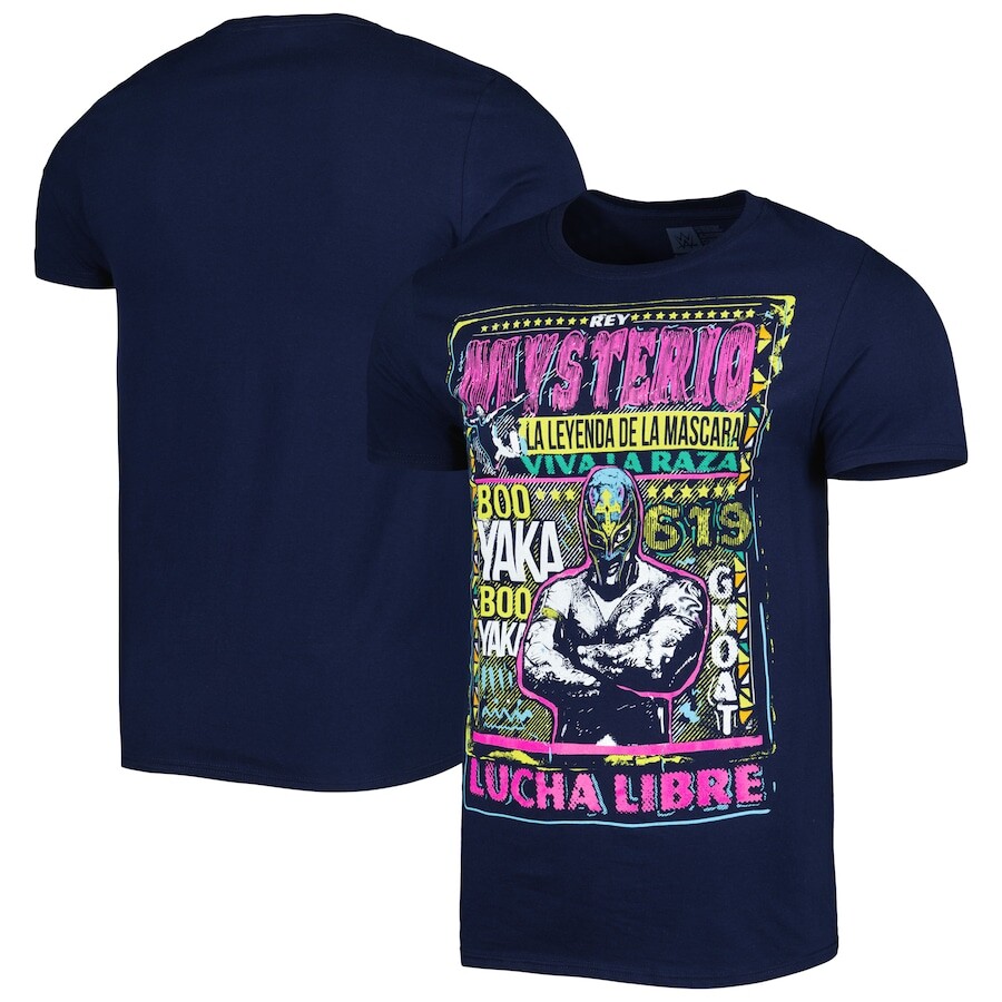 

Футболка с коротким рукавом WWE Authentic Rey Mysterio, нави