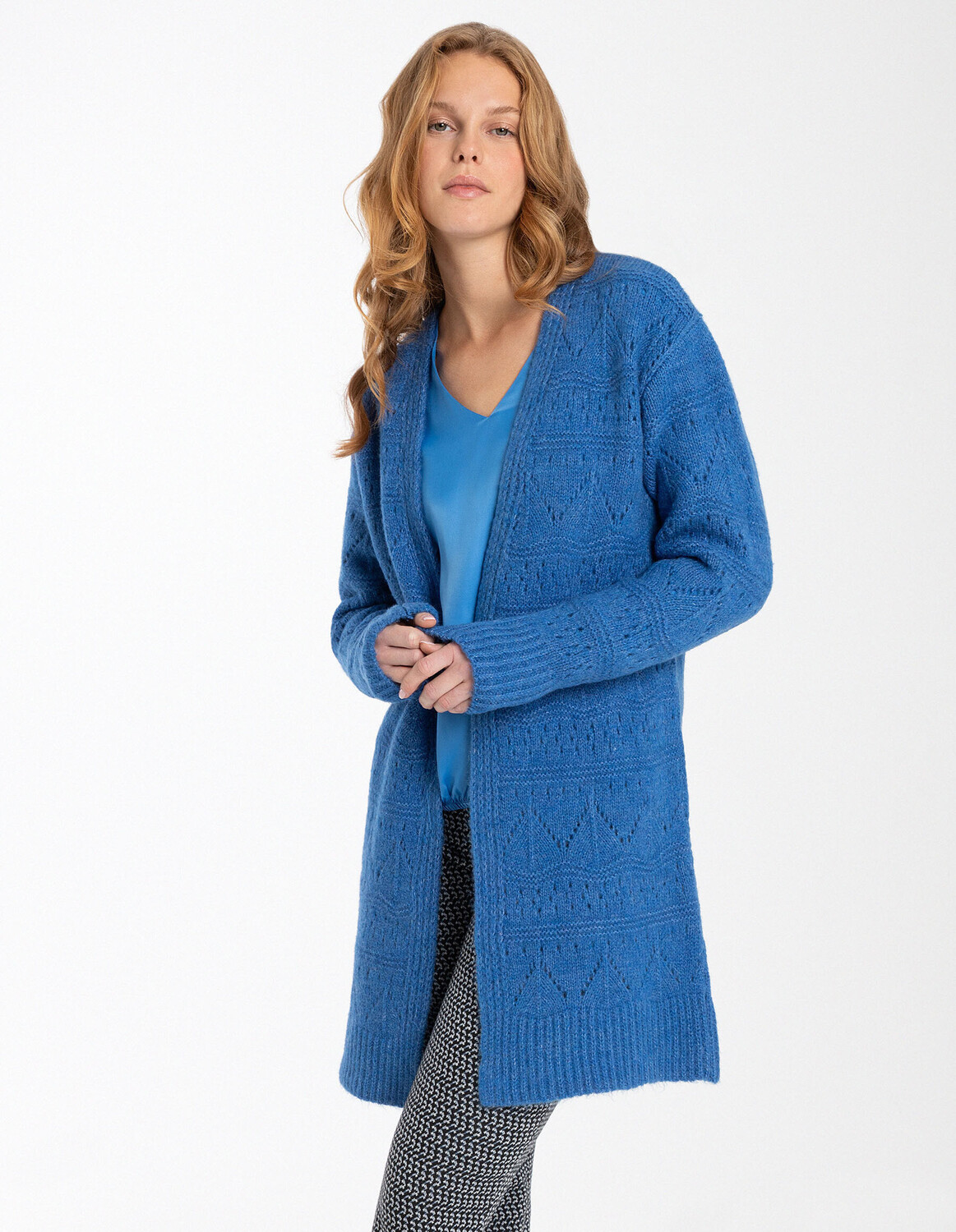 

Кардиган More & More Longstrickjacke, синий