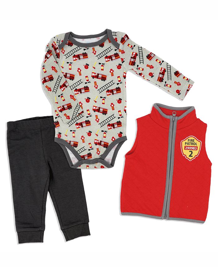 Боди, брюки и жилет для маленьких мальчиков, комплект из 3 предметов Baby Mode, мультиколор