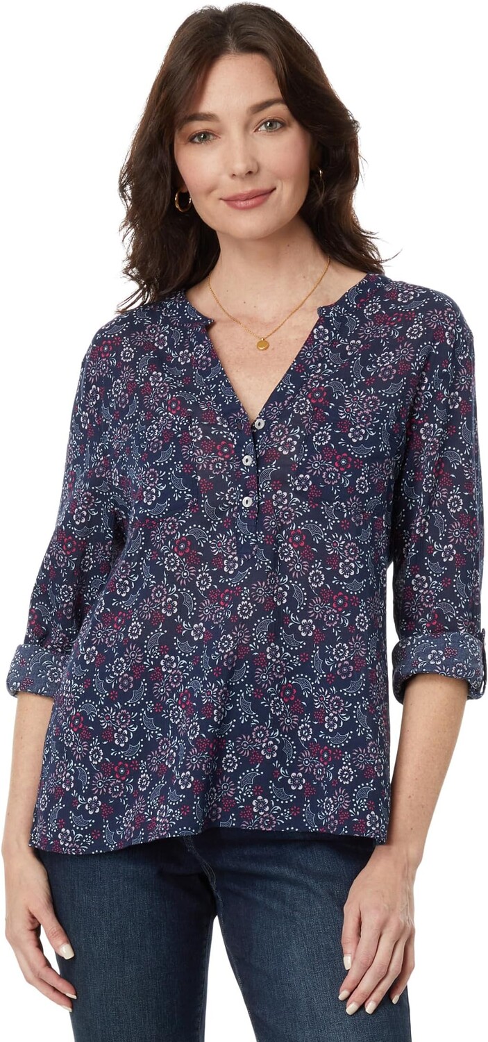 

Марлевая рубашка Дилана Carve Designs, цвет Navy Ditsy