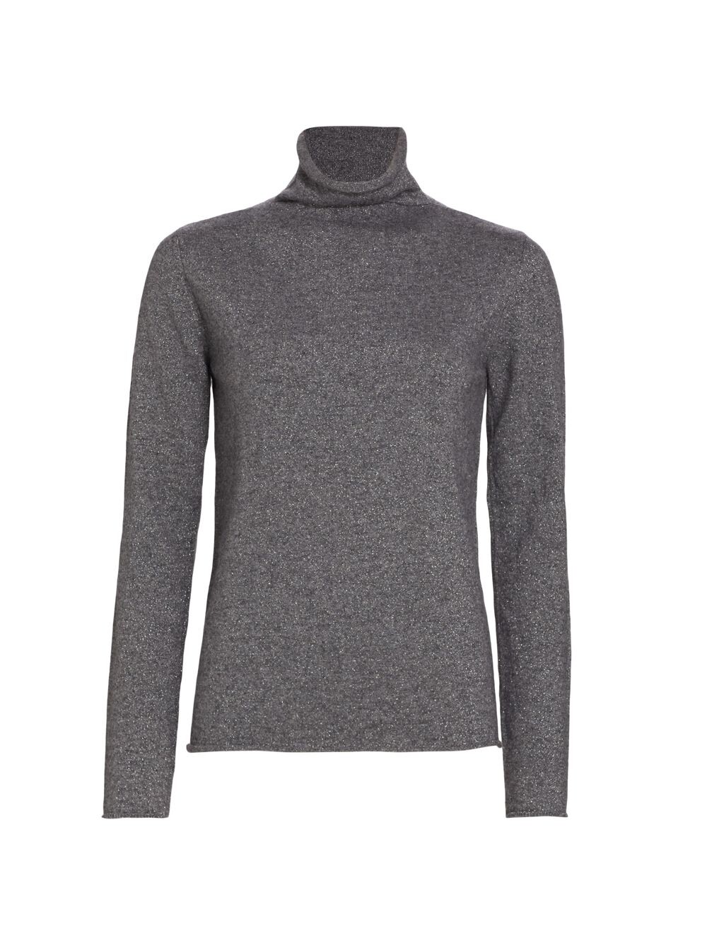 

COLLECTION Металлизированный свитер с высоким воротником из смесовой шерсти Saks Fifth Avenue