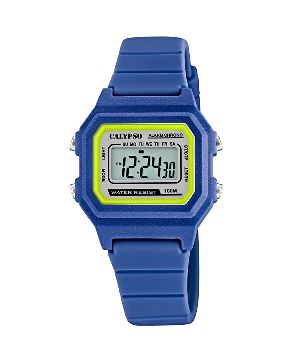 цена K5802/5 Crush синие резиновые женские часы Calypso, синий